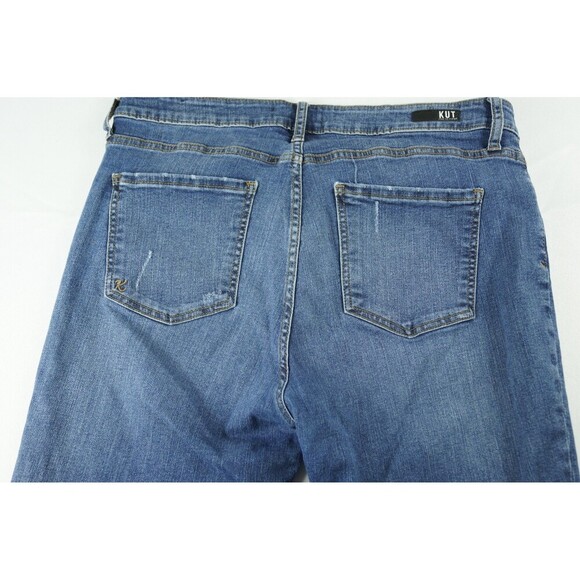 KUT From The Kloth Women’s Jeans Size 16 Blue Stretch Mid-Rise Denim - Picture 12 of 16